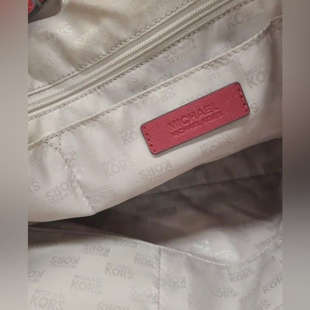 Aurhentic Michael Kors Red Tote - Picture 5 of 7